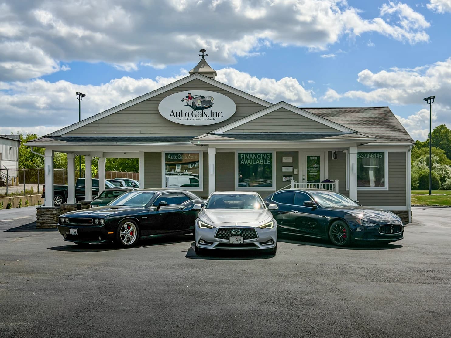 Auto Gals, Inc. storefront in Swansea, MA